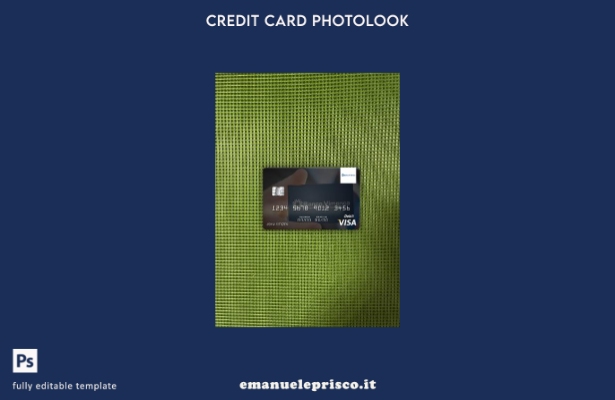 modello frontale photolook per carta di debito visto Banco Vimecan della Repubbl